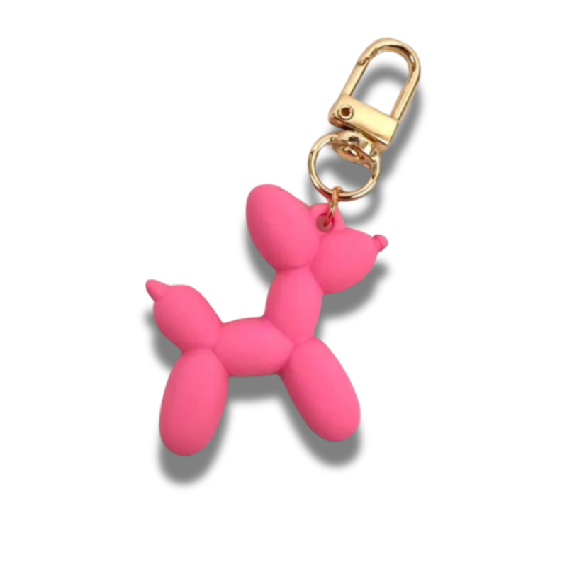 Balloon Dog Ключодържател Розов Мат Със Златно