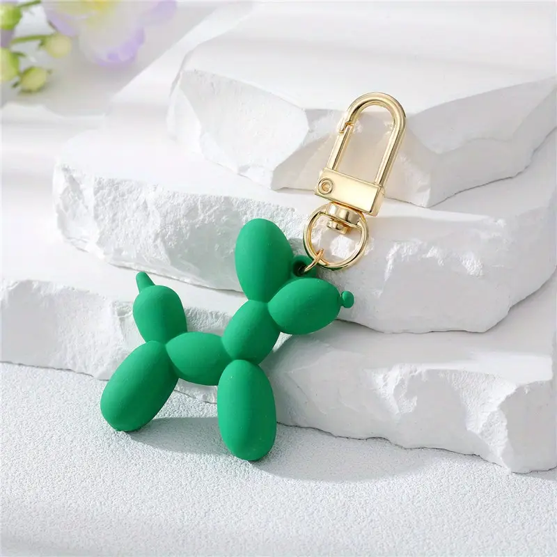 Balloon Dog Ключодържател Зелен Мат