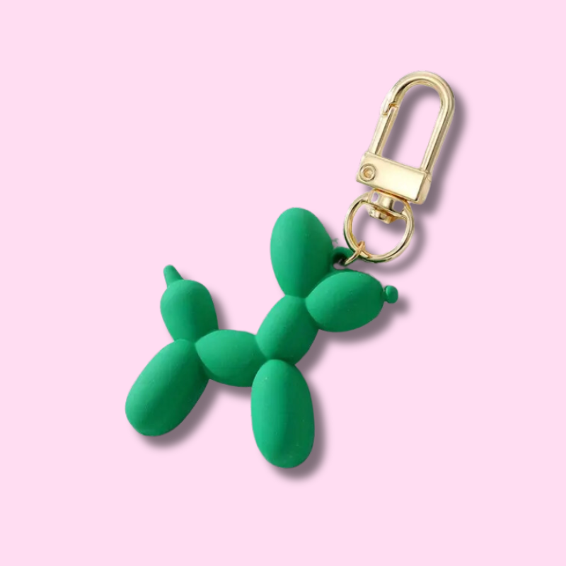 Balloon Dog Ключодържател Зелен Мат